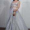 Ritika Mirchandani Grey Embellished Lehenga Set