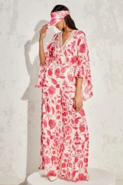 Namrata Joshipura Pink Eden Batwing Sleeve Jumpsuit 9 Namrata Joshipura Pink Eden Batwing Sleeve Jumpsuit -Inca Sales Store 01042023nj01 3