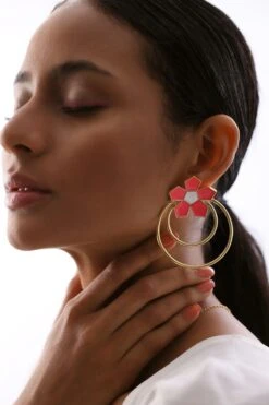 Varnika Arora Pink Calendine Earrings -Inca Sales Store 01062023va04 3