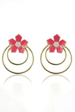 Varnika Arora Pink Calendine Earrings -Inca Sales Store 01062023va04 4