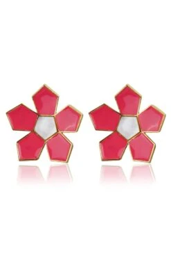 Varnika Arora Pink Willow Studs