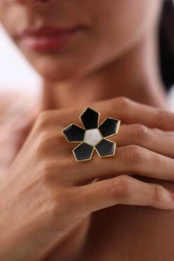 Varnika Arora Black Willow Ring
