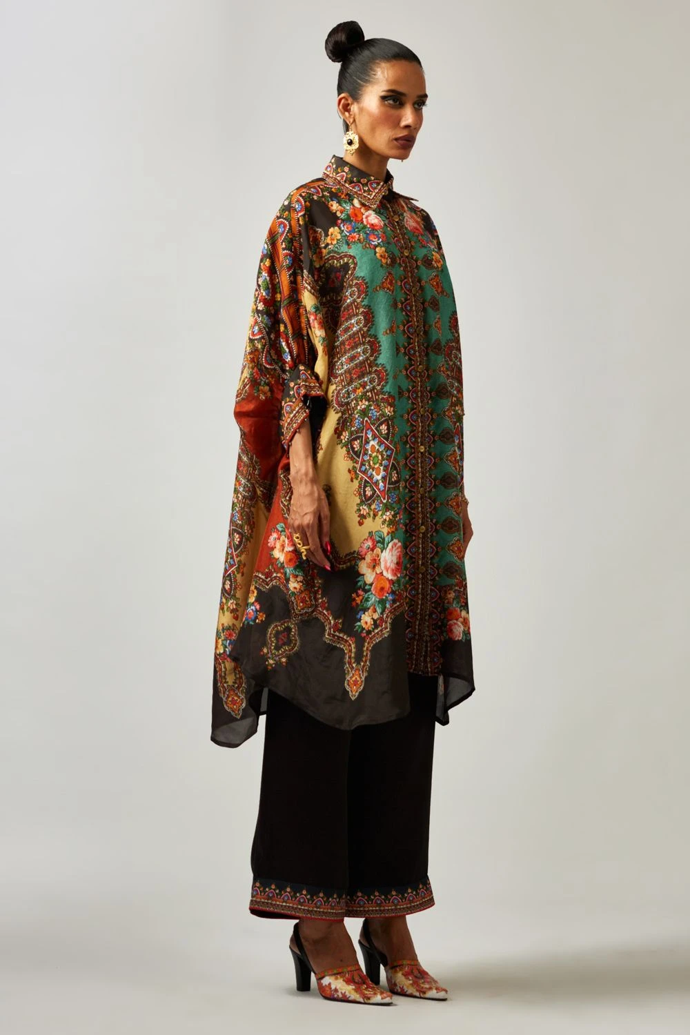 Rajdeep Ranawat Kamara Majestic Purple Floral Printed Shirt 4 Rajdeep Ranawat Kamara Majestic Purple Floral Printed Shirt - Image 2