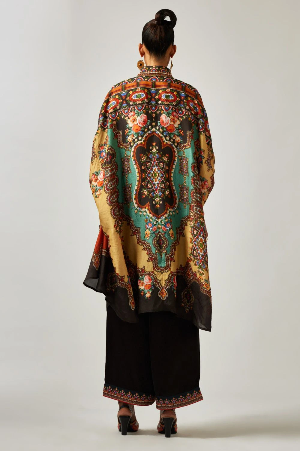 Rajdeep Ranawat Kamara Majestic Purple Floral Printed Shirt 7 Rajdeep Ranawat Kamara Majestic Purple Floral Printed Shirt - Image 5