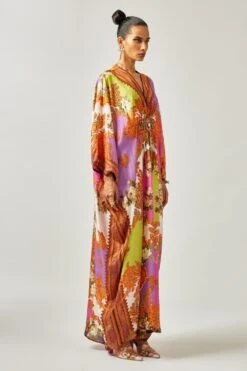 Rajdeep Ranawat Imama Multi-Color Whimsical Print Kaftan -Inca Sales Store 013122023rr13 2