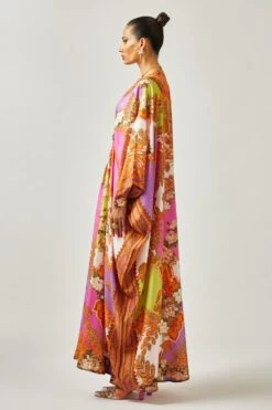 Rajdeep Ranawat Imama Multi-Color Whimsical Print Kaftan -Inca Sales Store 013122023rr13 3