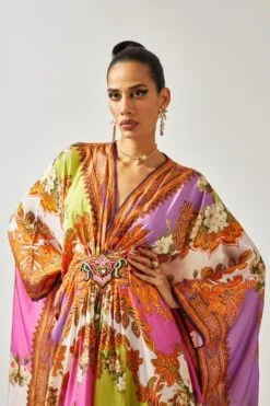 Rajdeep Ranawat Imama Multi-Color Whimsical Print Kaftan -Inca Sales Store 013122023rr13 4