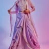 SVA Lilac Embellished Long Jacket Set
