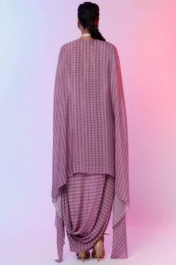 SVA Lilac Printed Cape Set -Inca Sales Store 020623sa08 4