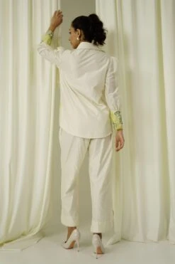 Sakshi Khetterpal Ivory & Green Embellished Co-ord Set -Inca Sales Store 0304sk01 5