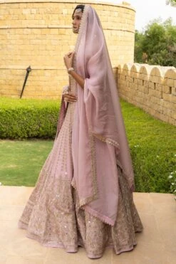 Arpita Mehta Baby Orchid Hand Embroidered Lehenga Set -Inca Sales Store 031123am37 2