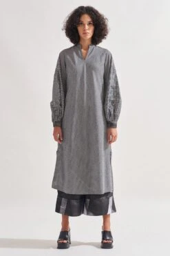 Amrich Grey Handwoven Tunic