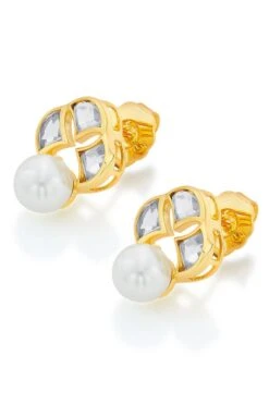 Isharya Amara Statement Pearl Stud Earrings -Inca Sales Store 0404ish04 3