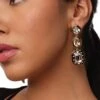 Isharya Crystal Dangler Earrings 2 Isharya Crystal Dangler Earrings -Inca Sales Store 0404yshb012 1