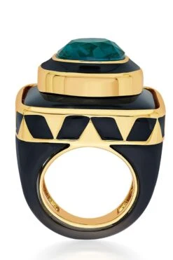 Isharya Green Crystal Resin Ring -Inca Sales Store 0404yshb018 4