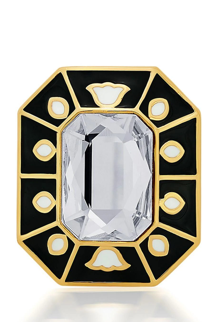 Isharya Blaze Chevron Crystal Ring 4 Isharya Blaze Chevron Crystal Ring - Image 2