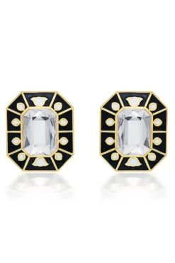Isharya Blaze Crystal Enamel Studs -Inca Sales Store 0404yshb09 2