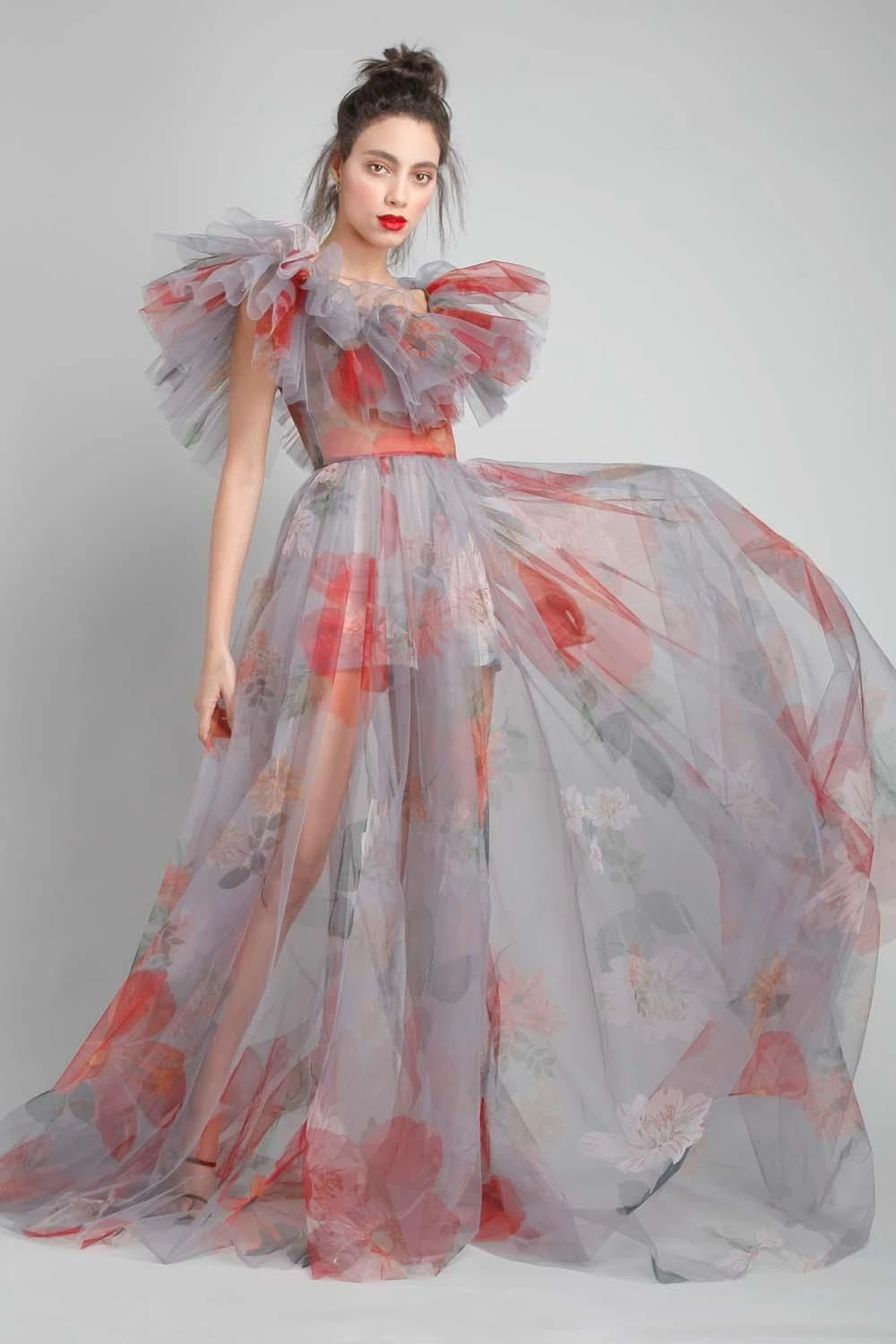 Gauri & Nainika Square Neck Ruffled Romper 4 Gauri & Nainika Square Neck Ruffled Romper - Image 2