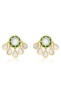 Isharya Ayaana Green Studs -Inca Sales Store 060623ia18 2
