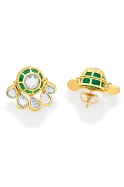Isharya Ayaana Green Studs -Inca Sales Store 060623ia18 3