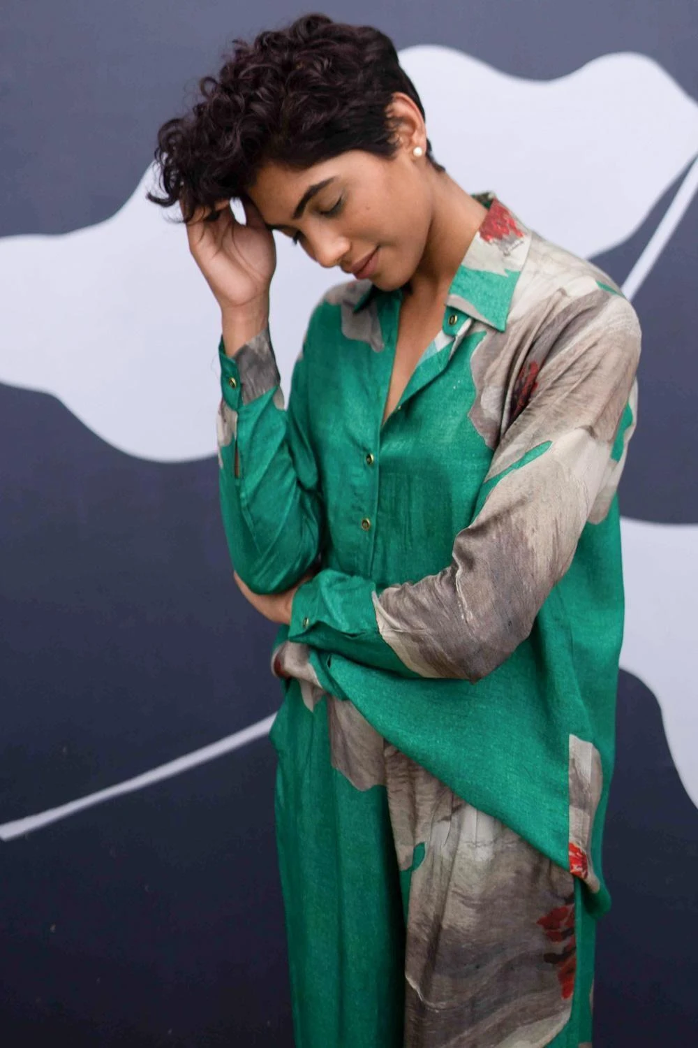 YAM Green Printed Co-ord Set 4 YAM Green Printed Co-ord Set - Image 2