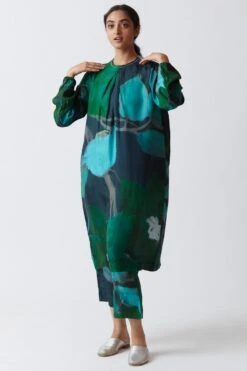 YAM Forest Green Jasper Kurta Set