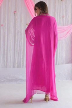 Shorshe Fuchsia Hand Embroidered Kaftan -Inca Sales Store 0710sh04 5