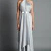 Amit Aggarwal Grey Halter Neck Draped Gown -Inca Sales Store 074 gry 1