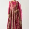 Itrh Fuchsia Embellished Anarkali Set
