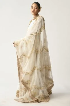 Itrh White Embellished Anarkali Set -Inca Sales Store 0802it16 2