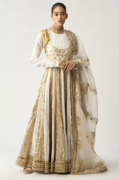 Itrh White Embellished Anarkali Set -Inca Sales Store 0802it16 3