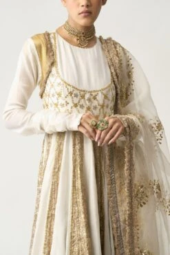 Itrh White Embellished Anarkali Set -Inca Sales Store 0802it16 5