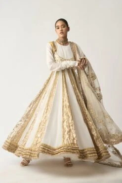 Itrh White Embellished Anarkali Set -Inca Sales Store 0802it16 6