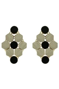 Varnika Arora Inara Black Onyx Dangler Earrings 8 Varnika Arora Inara Black Onyx Dangler Earrings -Inca Sales Store 0802va13 3