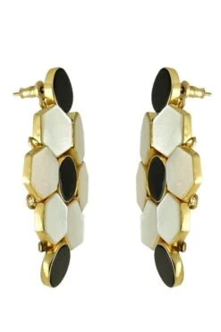 Varnika Arora Inara Black Onyx Dangler Earrings 9 Varnika Arora Inara Black Onyx Dangler Earrings -Inca Sales Store 0802va13 4