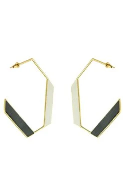 Varnika Arora Black & White Deco Drop Earrings 8 Varnika Arora Black & White Deco Drop Earrings -Inca Sales Store 0802va18 3