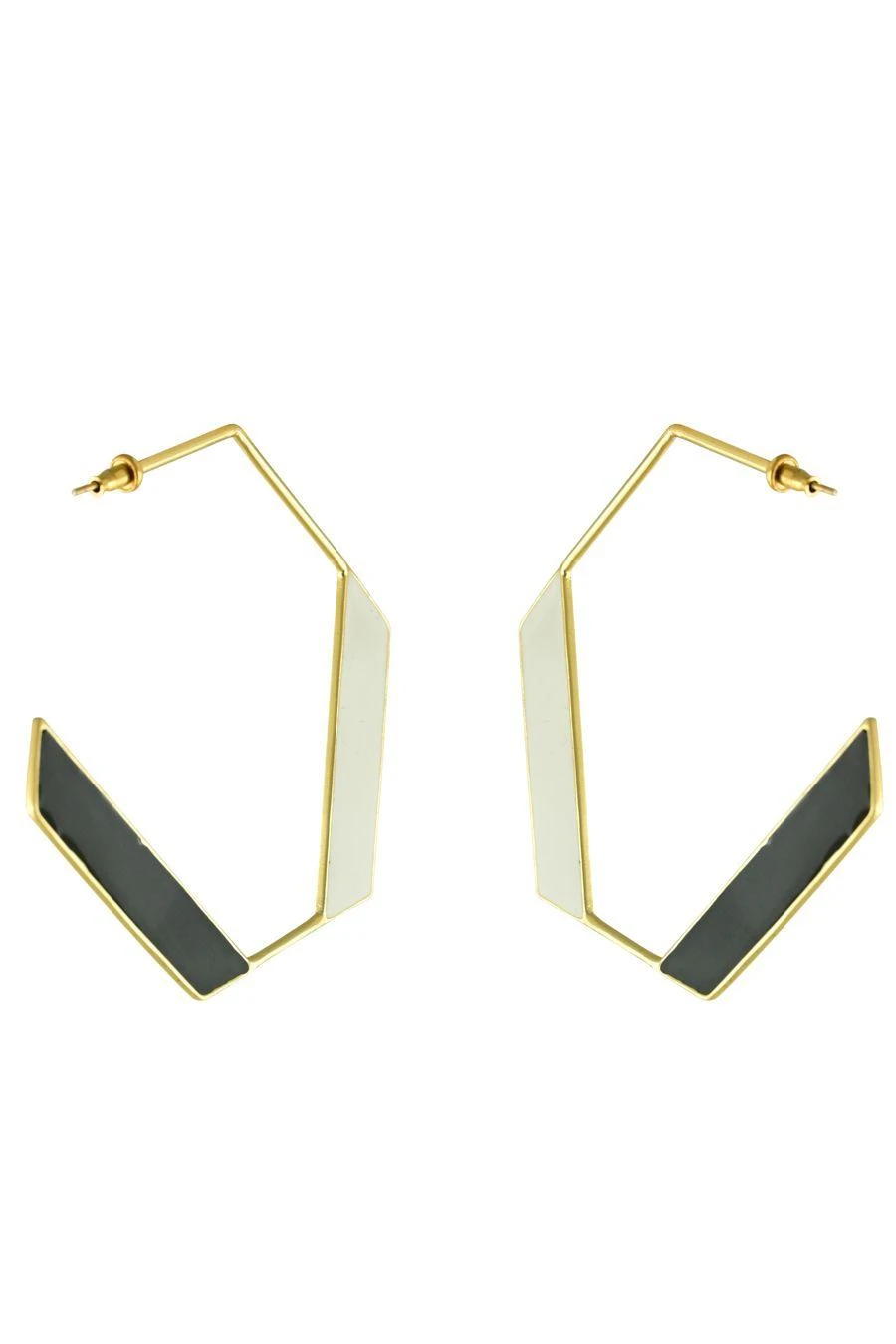 Varnika Arora Black & White Deco Drop Earrings 5 Varnika Arora Black & White Deco Drop Earrings - Image 3