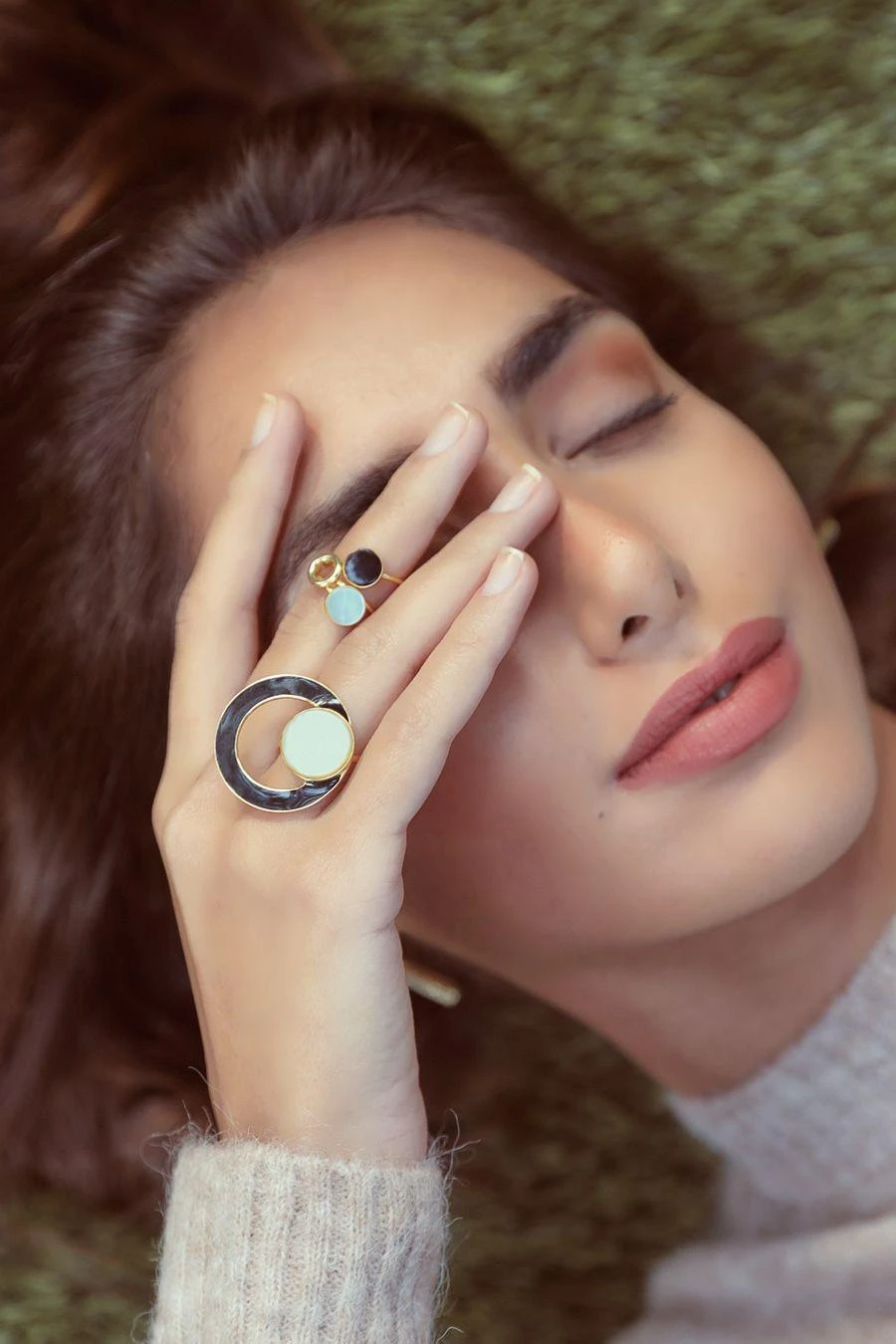 Varnika Arora Ikaia Mother-of-pearl Ring 4 Varnika Arora Ikaia Mother-of-pearl Ring - Image 2