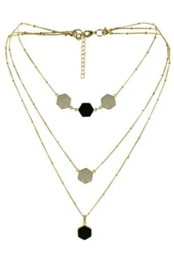 Varnika Arora Amyra Black Onyx Necklace -Inca Sales Store 0802va35 3