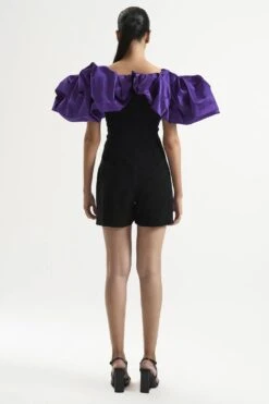 Gauri & Nainika Black Off Shoulder Romper -Inca Sales Store 0809gk02 3