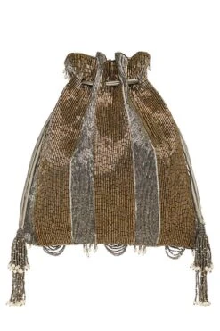 Lovetobag Silver Ruche Potli Bag -Inca Sales Store 0911lb05 4
