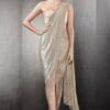 Rohit Gandhi + Rahul Khanna Beige Embellished Draped Sari -Inca Sales Store 0911rg18 1