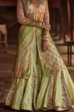 Itrh Layered Sharara With Metallic Bralette & Jacket -Inca Sales Store 1008 3