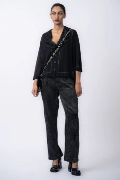 Peachoo Black Classic Top