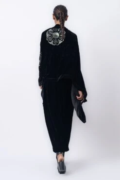 Peachoo Black Floral Embroidered Wrap 9 Peachoo Black Floral Embroidered Wrap -Inca Sales Store 101023pea11 4