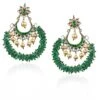 Riana Jewellery Green Chand Earrings