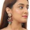 Riana Jewellery Red Jadtar Stone Earrings
