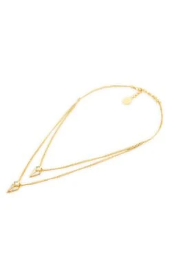 Isharya Gold & Mirror Pearl Layer Pendant Necklace -Inca Sales Store 10124ie59 3