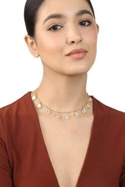 Isharya Lumen Multi-mirror Oblong Gold Necklace
