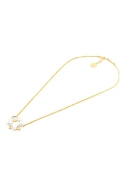 Isharya Lustrous Perla Circle Gold Pendant Necklace 7 Isharya Lustrous Perla Circle Gold Pendant Necklace -Inca Sales Store 10124ie66 3